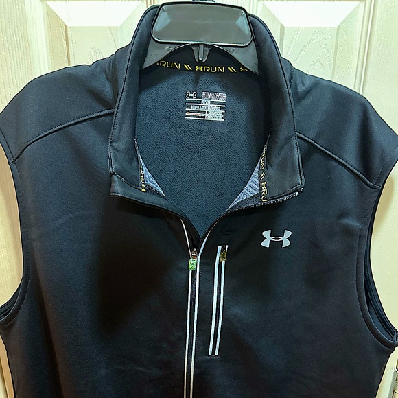 Under Armour Other - Under Armour Coldgear Infrared Chrome Reflective Run Vest Mens Sz 2XL Fitted